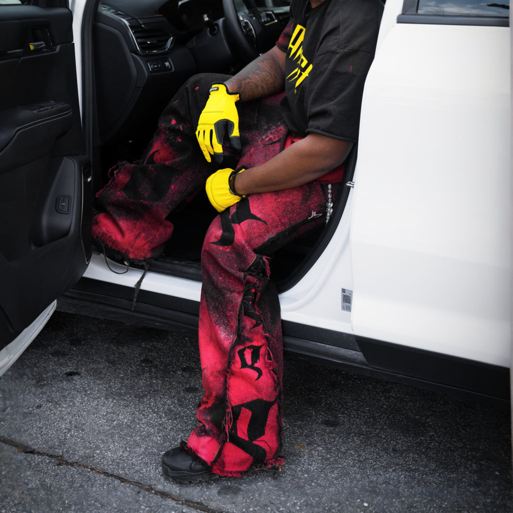 "Scarlet Ash" Wide-Leg Flared Jeans image 3