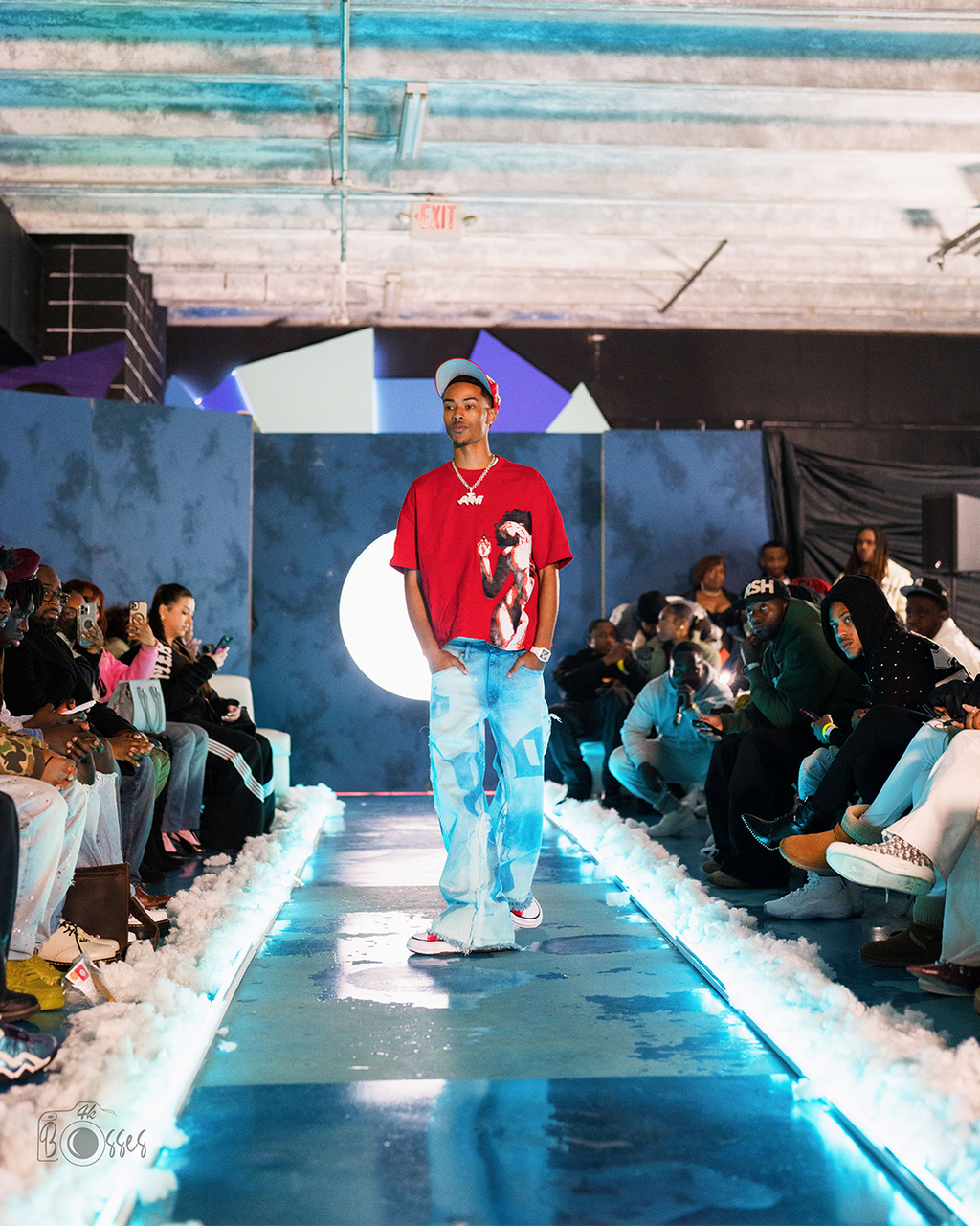 "Aquamarine" Wide-Leg Flared Jeans image 3