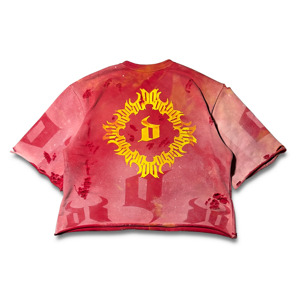 "Inferno" Cropped Crewneck image 1
