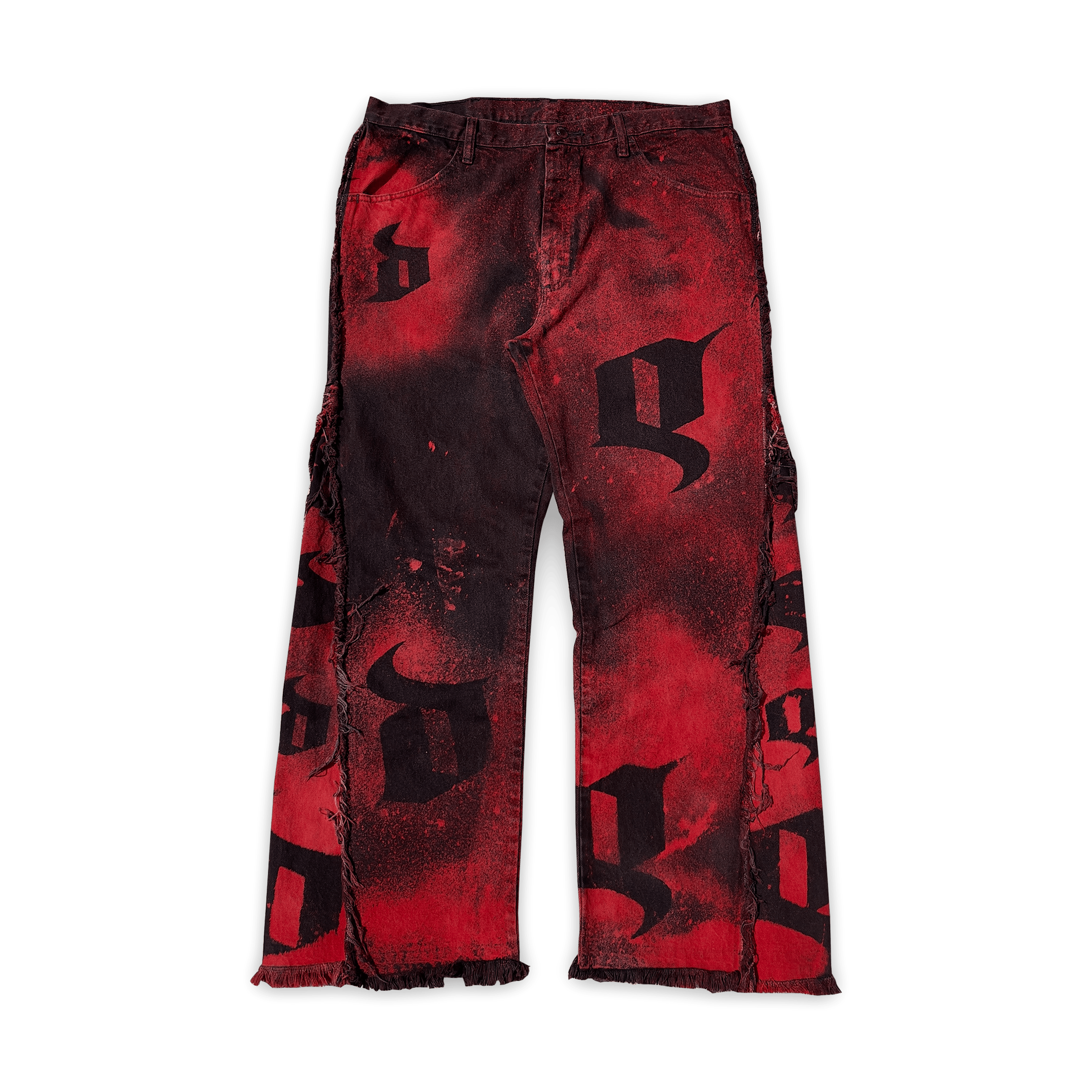 "Scarlet Ash" Wide-Leg Flared Jeans image 0
