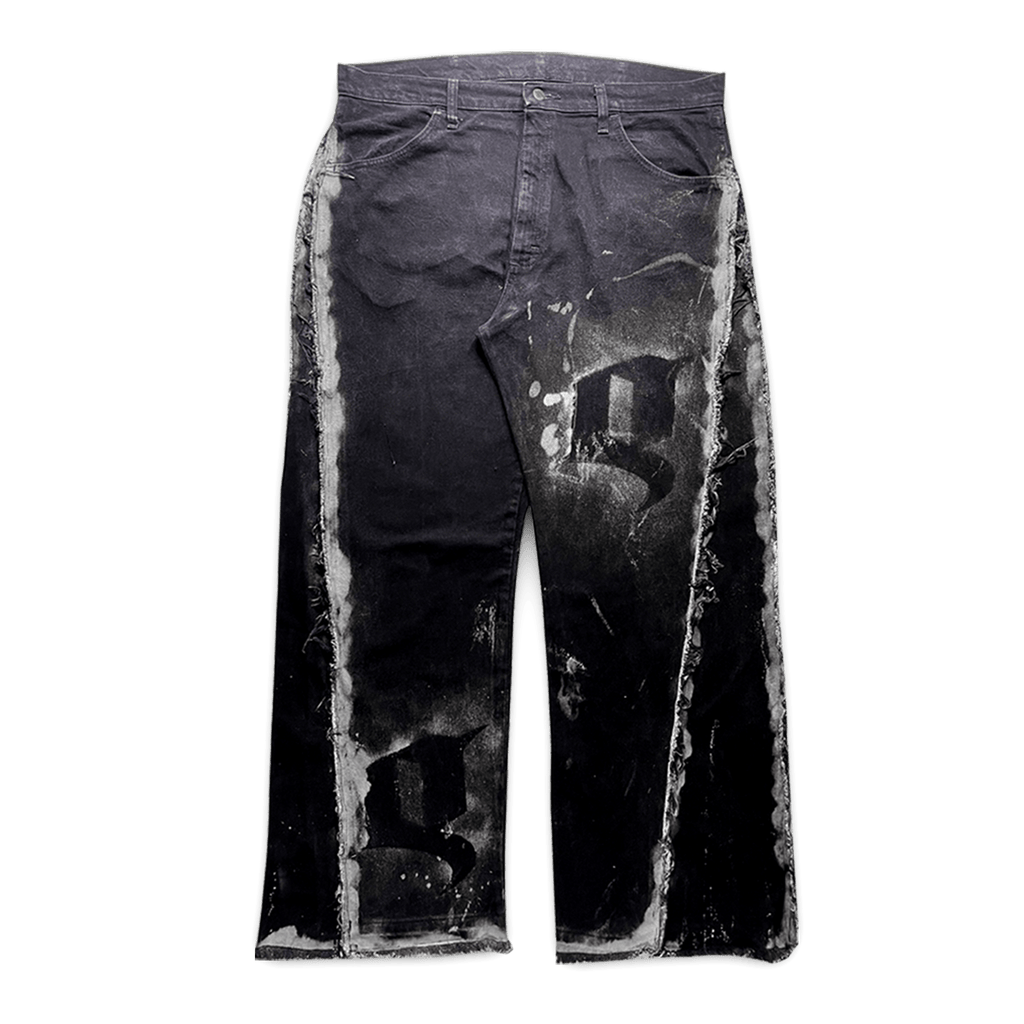 "Noir Renegade" Baggy Jeans image 0
