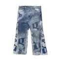 "Dusk Blue" Wide-Leg Flared Jeans image 0