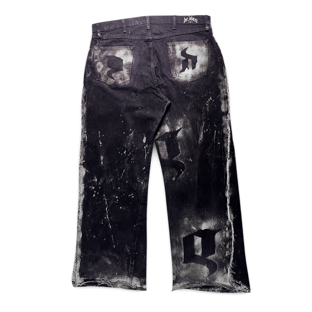 "Noir Renegade" Baggy Jeans image 1