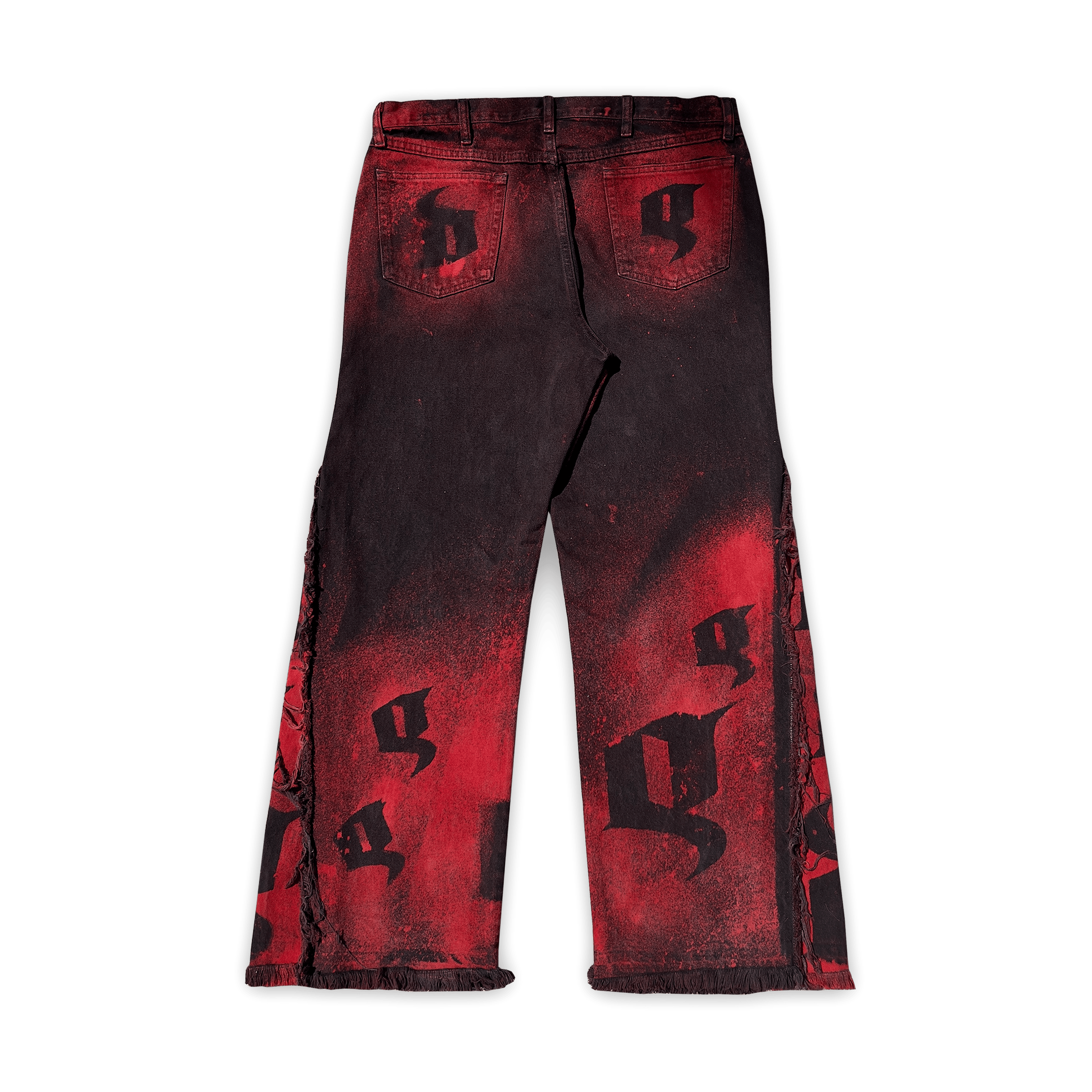 "Scarlet Ash" Wide-Leg Flared Jeans image 1