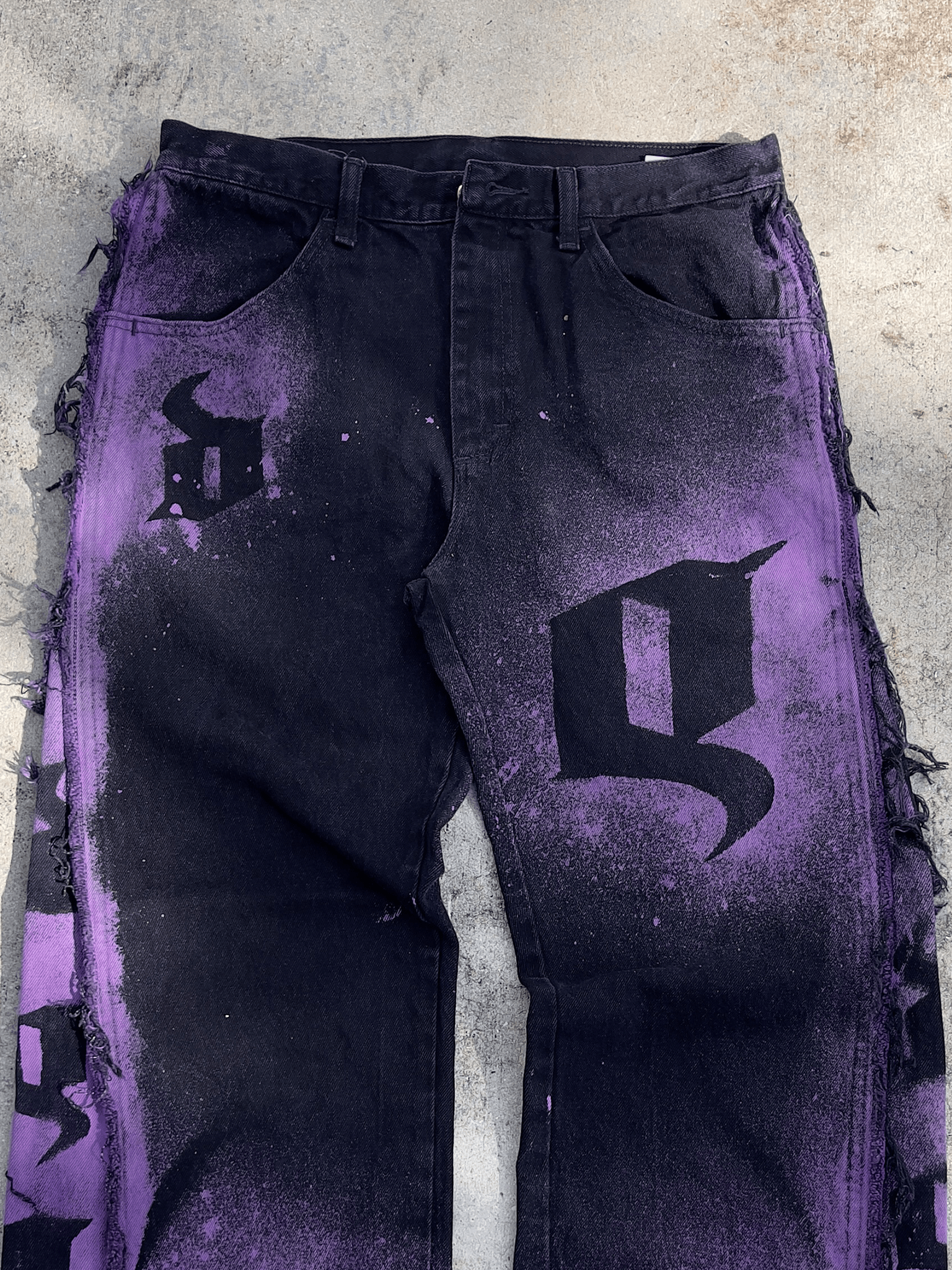 "Wockesha Reign" Wide-Leg Flared Jeans image 2